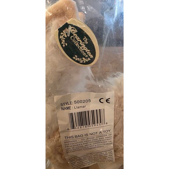 The Bearington Collection Llamar Llama Stuffed Plush 10" NWT - Picture 2 of 4